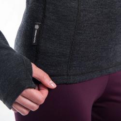 SENSOR Merino Bold Anthracite Gray dámske tričko