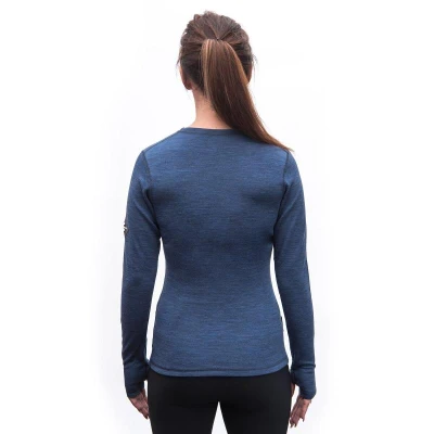 SENSOR Merino Bold Cool Blue dámské tričko