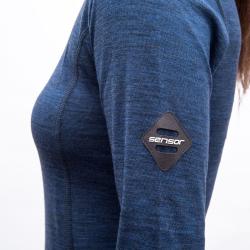 SENSOR Merino Bold Cool Blue dámske tričko