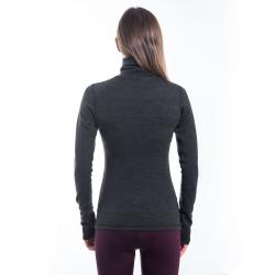 SENSOR Merino Bold Roll Neck Anthracite Gray dámske tričko