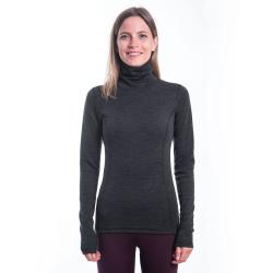 SENSOR Merino Bold Roll Neck Anthracite Gray dámske tričko