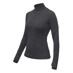 SENSOR Merino Bold Roll Neck Anthracite Gray dámske tričko