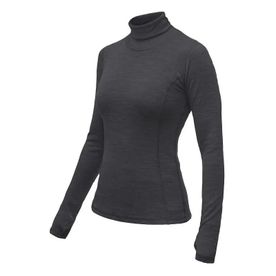 SENSOR Merino Bold Roll Neck Anthracite Gray dámske tričko SENSOR Merino Bold Roll Neck Anthracite Gray dámske tričko