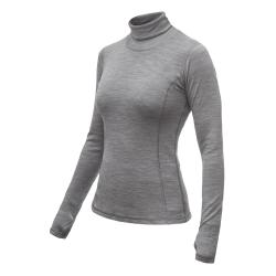 SENSOR Merino Bold Roll Neck Cool Gray dámské tričko SENSOR Merino Bold Roll Neck Cool Gray dámské tričko