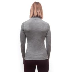 SENSOR Merino Bold Roll Neck Cool Gray dámske tričko