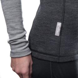 SENSOR Merino Bold Anthracite/cool Gray zip dámske tričko