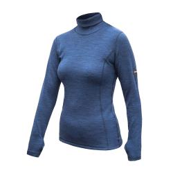 SENSOR Merino Bold Roll Neck dámské triko cool blue SENSOR Merino Bold Roll Neck dámské triko cool blue