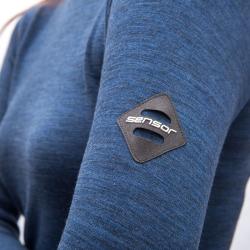 SENSOR Merino Bold Roll Neck dámske tričko cool blue