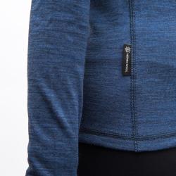 SENSOR Merino Bold Roll Neck dámske tričko cool blue