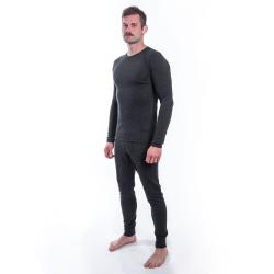 SENSOR Merino Bold Anthracite Gray pánské tričko