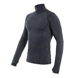 SENSOR Merino Bold Roll Neck Anthracite Gray pánské tričko