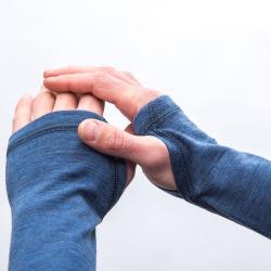 SENSOR Merino Bold Roll Neck Cool Blue pánské tričko