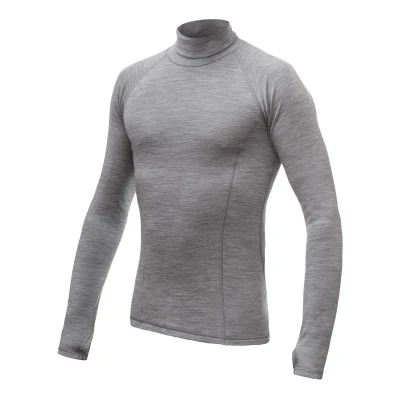 SENSOR Merino Bold Roll Neck Cool Gray pánské tričko SENSOR Merino Bold Roll Neck Cool Gray pánské tričko