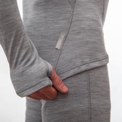 SENSOR Merino Bold Roll Neck Cool Gray pánské tričko