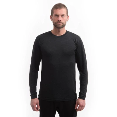 SENSOR Merino Cordura pánské černé triko dl.rukáv