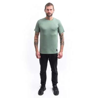 SENSOR Merino Cordura pánské triko kr.rukáv Basil Green