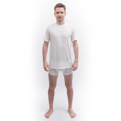 SENSOR Merino Cordura pánské bílé triko kr.rukáv