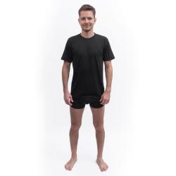 SENSOR Merino Cordura pánské černé triko kr.rukáv