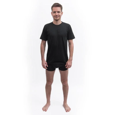 SENSOR Merino Cordura pánské černé triko kr.rukáv