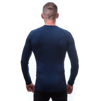 SENSOR Merino Df Camp pánské triko dl.rukáv Deep Blue