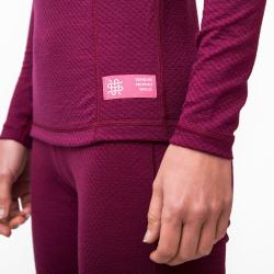 Sensor Merino Df Zip Lilla dámské funkční tričko