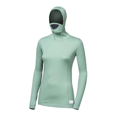 SENSOR Merino Df Basil Green dámske tričko