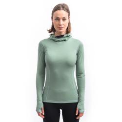 SENSOR Merino Df Basil Green dámske tričko