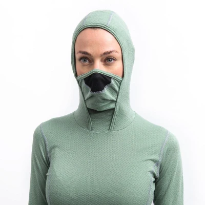 SENSOR Merino Df Basil Green dámske tričko