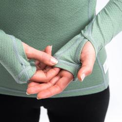 SENSOR Merino Df Basil Green dámske tričko