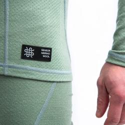 SENSOR Merino Df Basil Green pánské tričko