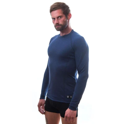 Sensor Merino Df Deep Blue pánské funkční tričko