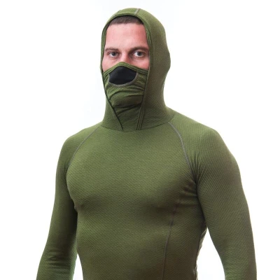 Sensor Merino Df Safari Green pánské funkční tričko