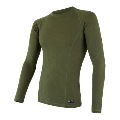 Sensor Merino Df Safari Green pánské funkční tričko Sensor Merino Df Safari Green pánské funkční tričko