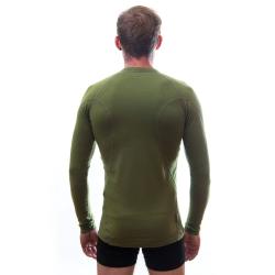 Sensor Merino Df Safari Green pánské funkční tričko