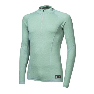 SENSOR Merino Df Zip Basil Green pánské tričko SENSOR Merino Df Zip Basil Green pánské tričko