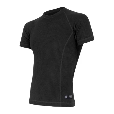 Sensor Merino Df Černá pánské funkční tričko Sensor Merino Df Černá pánské funkční tričko
