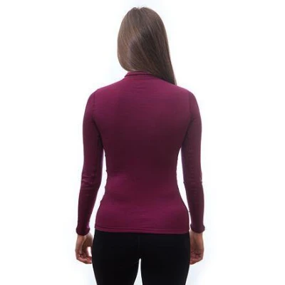 Sensor Merino Df Zip Lilla dámské funkční tričko POUZE S (VÝPRODEJ)