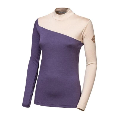 SENSOR Merino Extreme Up Dámská mikina grape purple/beige