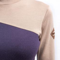 SENSOR Merino Extreme Up Dámská mikina grape purple/beige