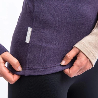 SENSOR Merino Extreme Up Dámská mikina grape purple/beige