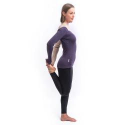 SENSOR Merino Extreme Up Dámská mikina grape purple/beige