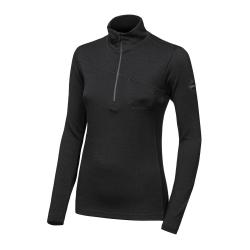 SENSOR Merino Extreme Up Dámská černá mikina SENSOR Merino Extreme Up Dámská černá mikina