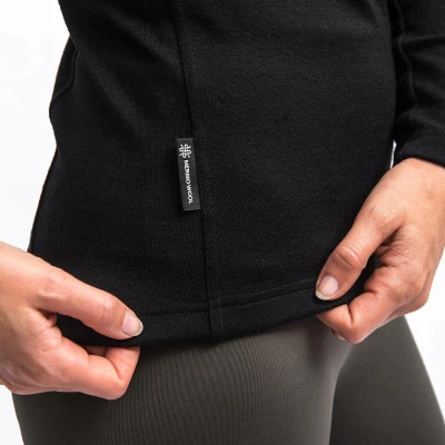 SENSOR Merino Extreme Up Dámská černá mikina