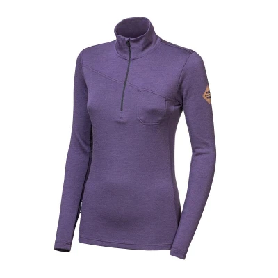 SENSOR Merino Extreme Up dámská mikina Grape Purple