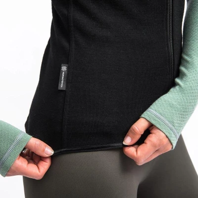 SENSOR Merino Extreme Up Dámska čierna vesta