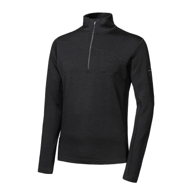 SENSOR Merino Extreme Up pánská mikina černá SENSOR Merino Extreme Up pánská mikina černá