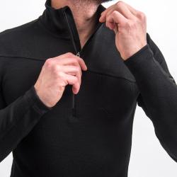 SENSOR Merino Extreme Up pánska mikina čierna