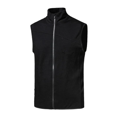 SENSOR Merino Extreme Up Pánská černá vesta SENSOR Merino Extreme Up Pánská černá vesta