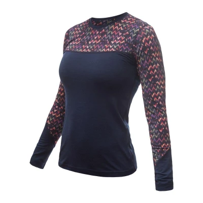 SENSOR Merino Impress Deep Blue/origami dámske tričko SENSOR Merino Impress Deep Blue/origami dámske tričko