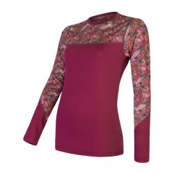 Sensor Merino Impress Lilla/feather dámské funkční tričko